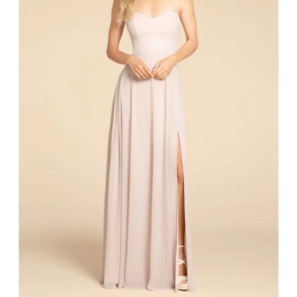 Hayley Paige Bridesmaid Dress Size XS/0 Cornflower Blue - Picture 4 of 14